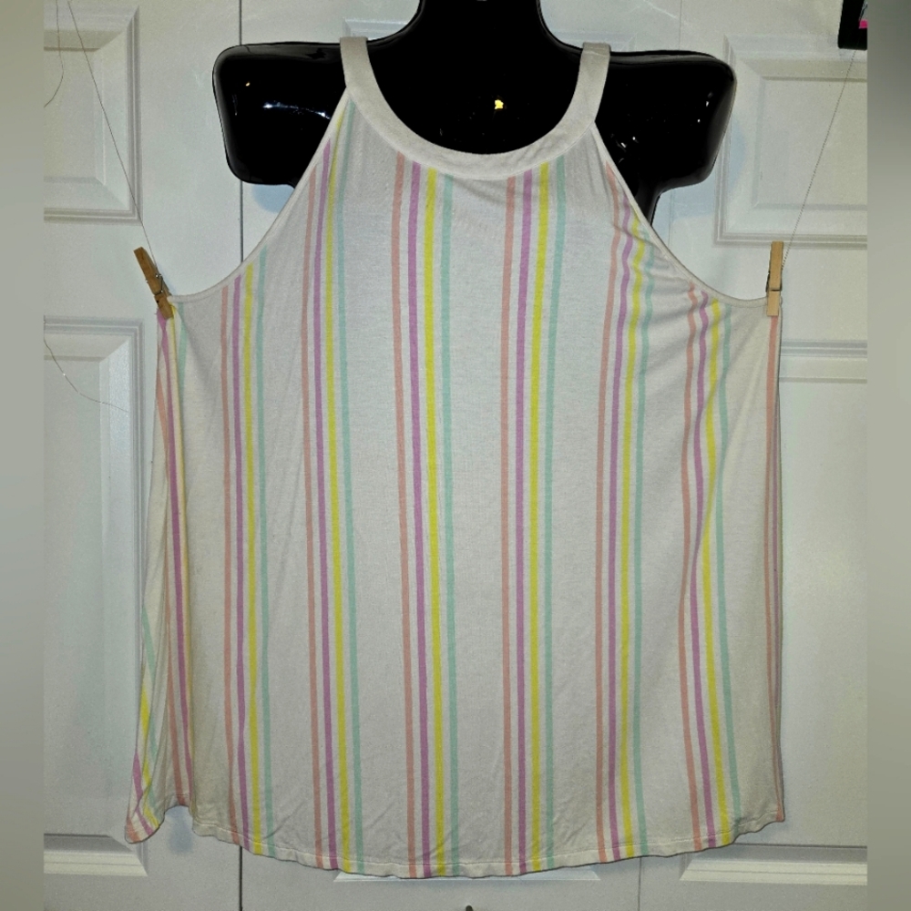 Torrid Size 5 retro striped Sleeveless top